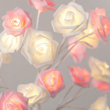 Load image into Gallery viewer, Creative Cotton Ball Tree Lamp Battery USB Table Lamp Rattan Ball Lamp