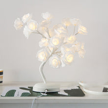 Load image into Gallery viewer, Creative Cotton Ball Tree Lamp Battery USB Table Lamp Rattan Ball Lamp