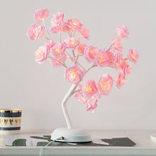 Load image into Gallery viewer, Creative Cotton Ball Tree Lamp Battery USB Table Lamp Rattan Ball Lamp