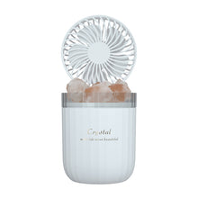 Load image into Gallery viewer, Portable Crystal Aromatheraphy Humidifier USB Wireless Aroma Essential Oil Diffuser With Adjustable Fan Warm Light Air Cooler