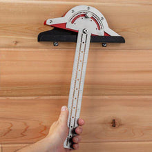 Load image into Gallery viewer, Woodworkers Edge Ruler Protractor Angle Protractor Two Arm Woodworking Ruler Measure Instruments Carpentry Tools