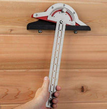 Load image into Gallery viewer, Woodworkers Edge Ruler Protractor Angle Protractor Two Arm Woodworking Ruler Measure Instruments Carpentry Tools