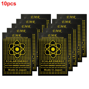 Block EMF Radiation Now with 10pcs Patch Blocker Cell Phone Anti Radiation Sticker Shield Negative Ion Neutralizer Electronics Computer Laptop EMF Protection