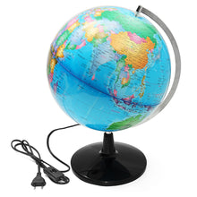 Load image into Gallery viewer, Illuminated  32 inches World Globe Earth Map Teach Education Geography Toy Terrestrial Tellurion Globe home Office Desk Decor
