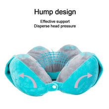 Load image into Gallery viewer, Best Selling 2020 Products Luxurious 2 In1 Lazy Memory Foam U Shaped Pillow Neck Head Sleep Cushion Phone Holder Аксессуары
